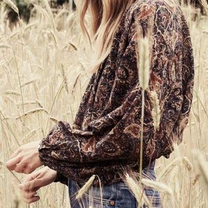 Doén Doen Jane Blouse - Anita Paisley- XS